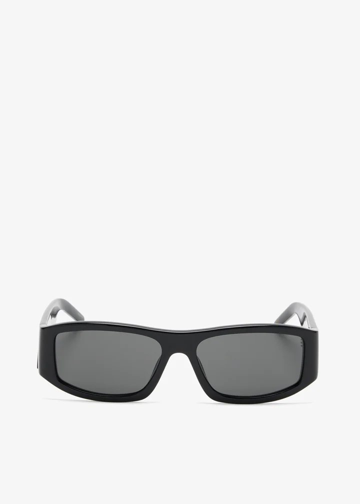 Rectangular acetate sunglasses