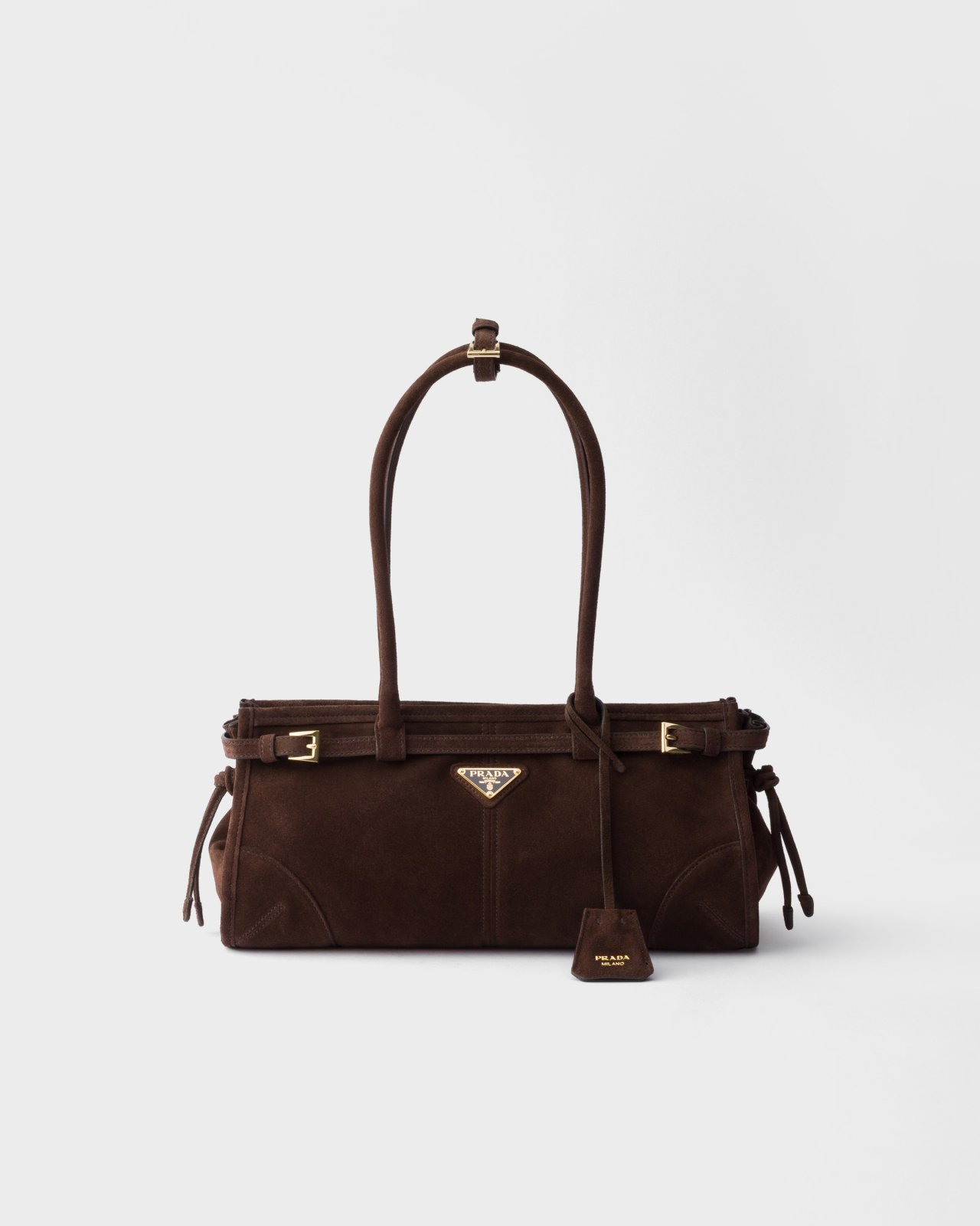 Prada Bonnie medium suede bag