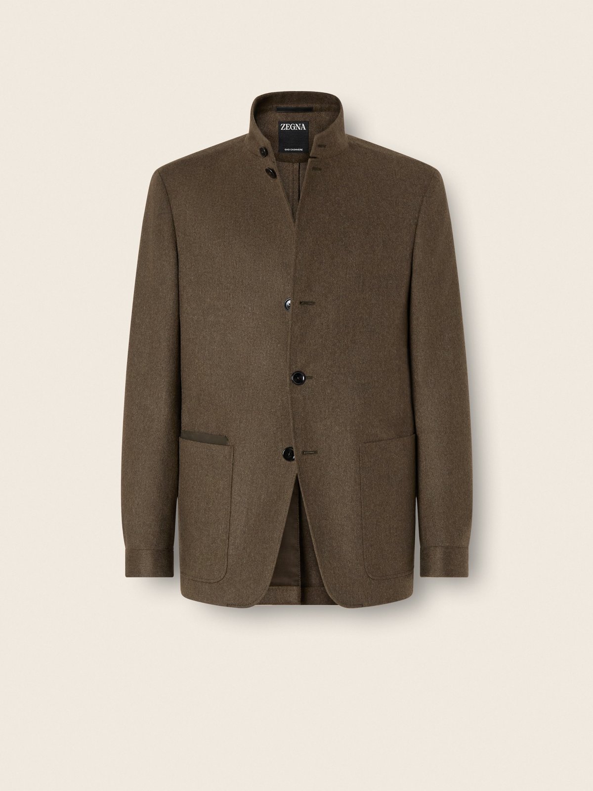 Dark Olive Green Multimélange Oasi Cashmere Il Conte Jacket