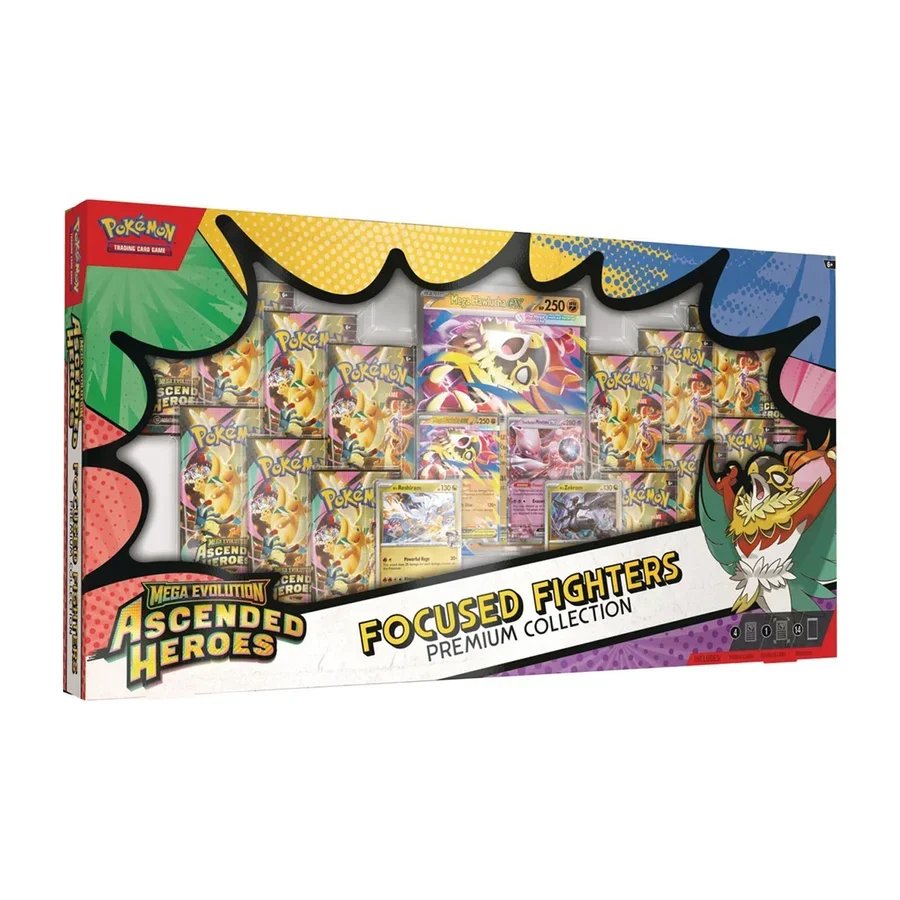 Ascended Heroes Focused Fighters Premium Collection – Damaged Outer Box