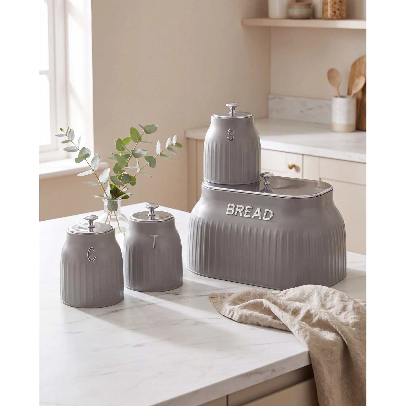 Atelier Grey 4-Piece Kitchen Storage Set 4