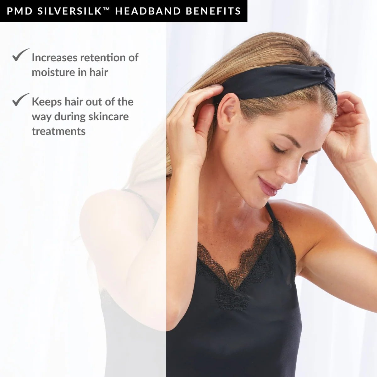 PMD Silversilk Headband Black 2