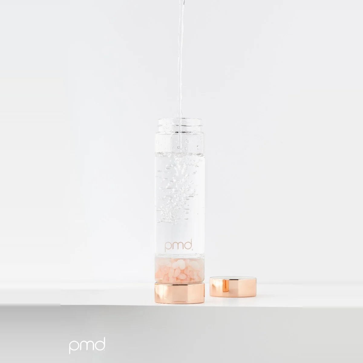 PMD Aqua Gemstone Water Bottle Rose Quartz 8
