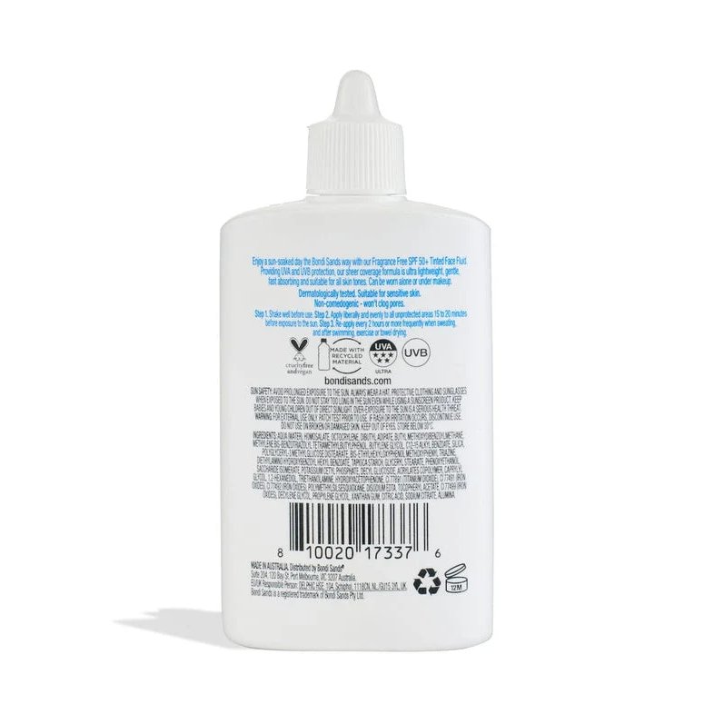 Bondi Sands SPF 50+ Fragrance Free Face Fluid 40ml 2