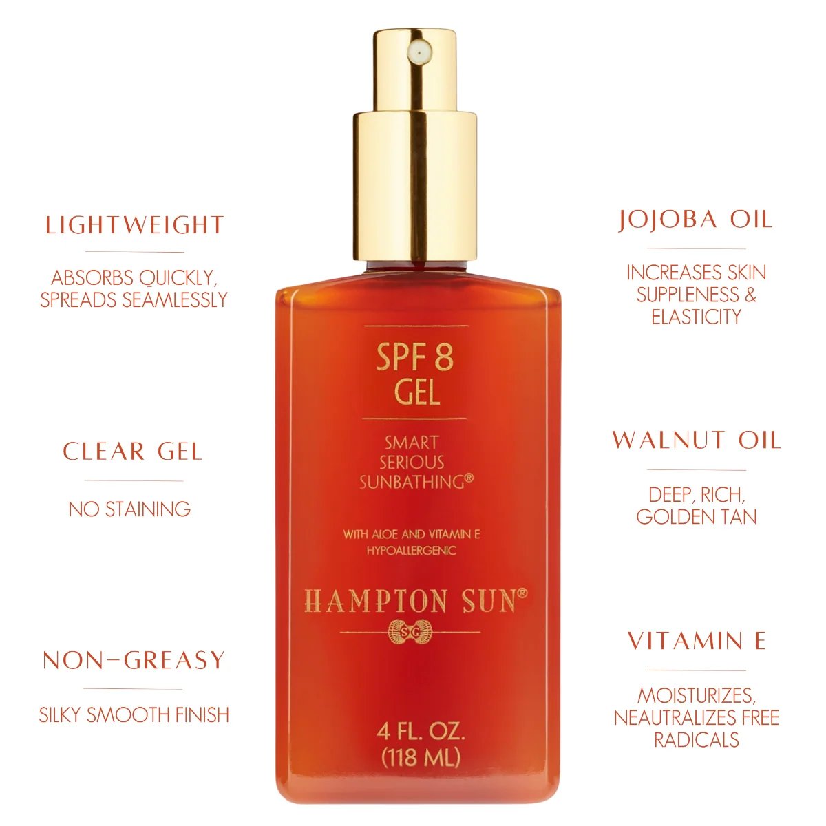 Hampton Sun SPF 8 Gel 118ml 2