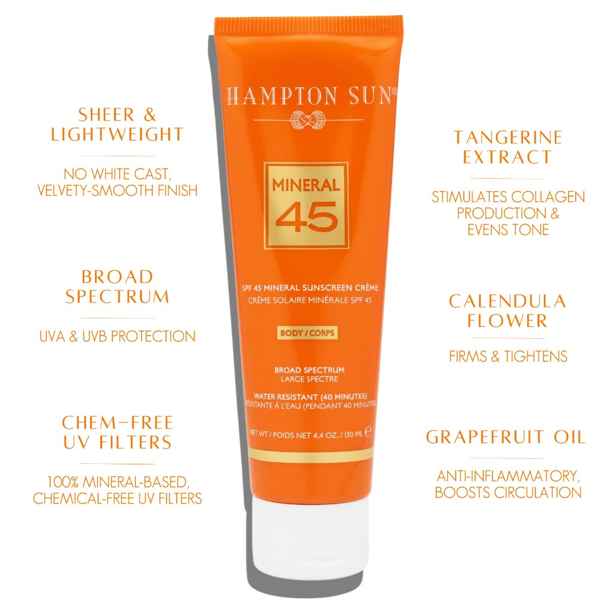 Hampton Sun SPF45 Mineral Crème for Body 130ml 2