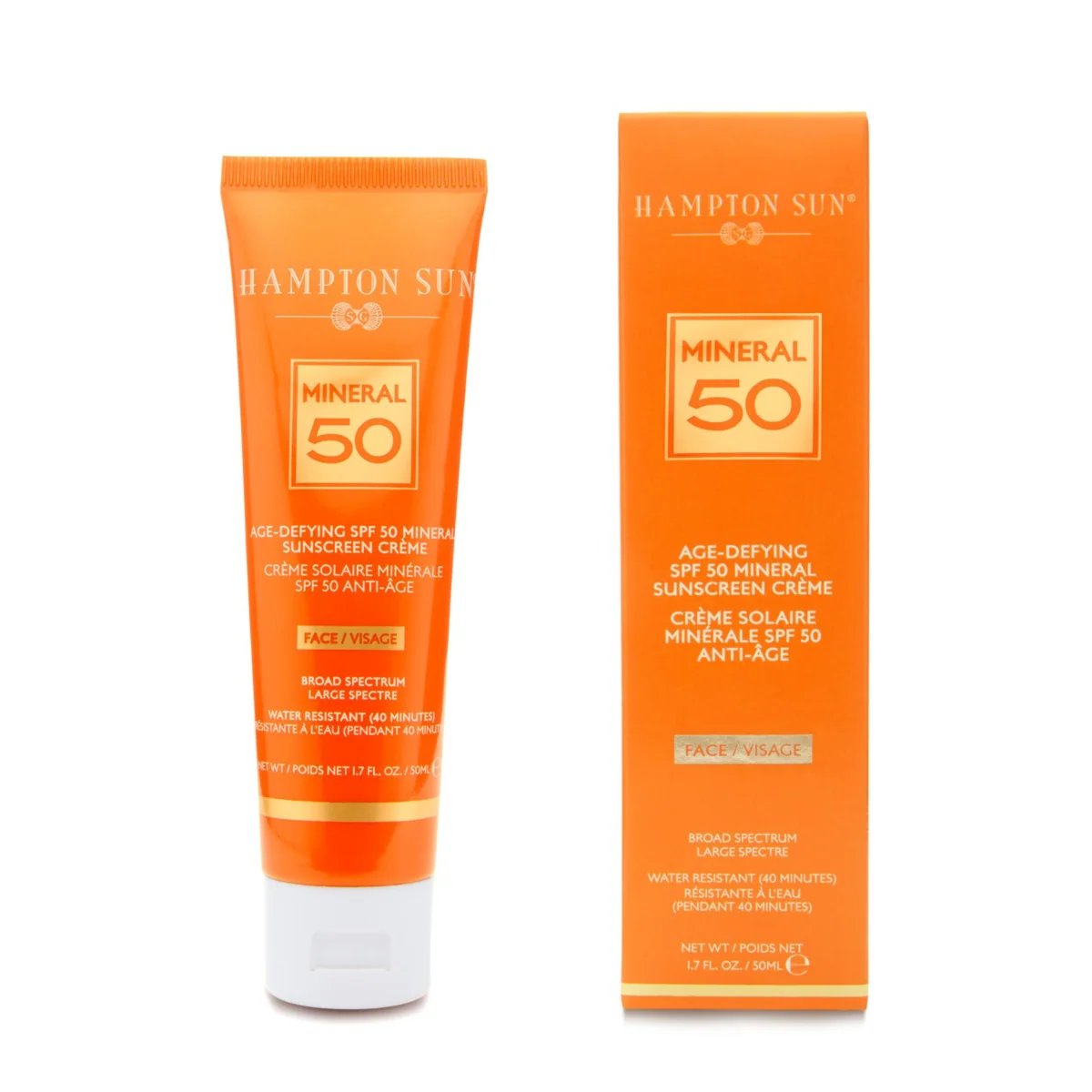 Hampton Sun Age Defying SPF50 Mineral Crème for Face 50ml 3