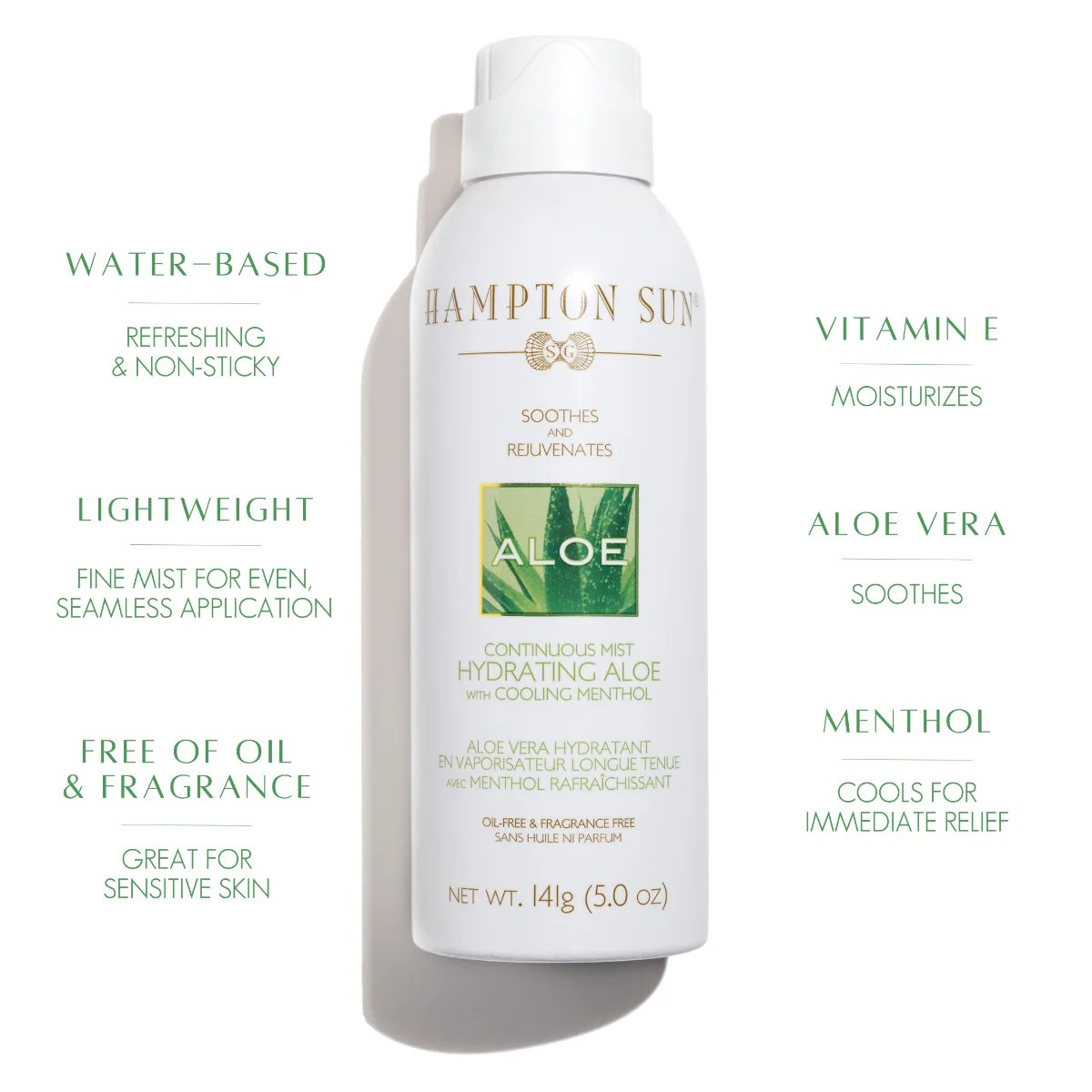 Hampton Sun Hydrating Aloe Continuous Mist 141g 2