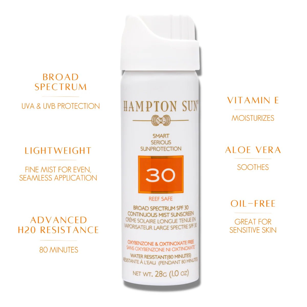Hampton Sun SPF 30 Continuous Mist 28g 2