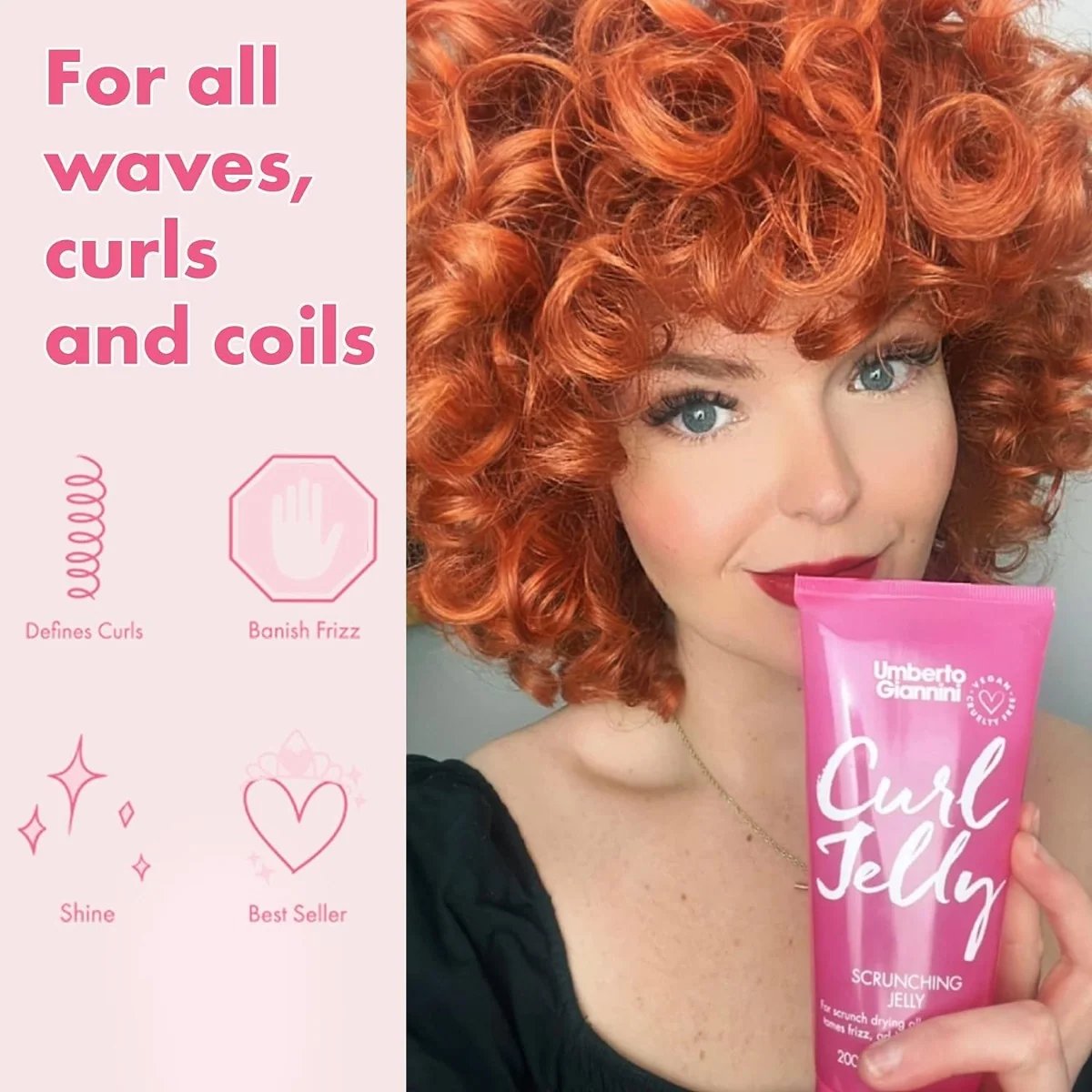 Umberto Giannini Curl Jelly Scrunching Jelly 200ml 2