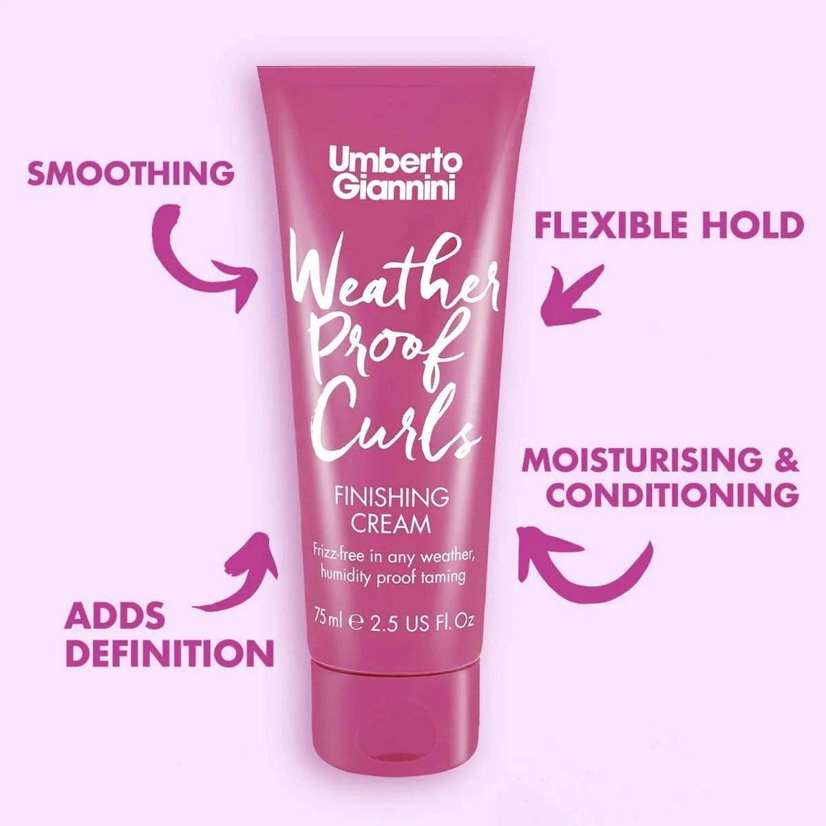 Umberto Giannini Weatherproof Curls Finishing Cream 75ml 3