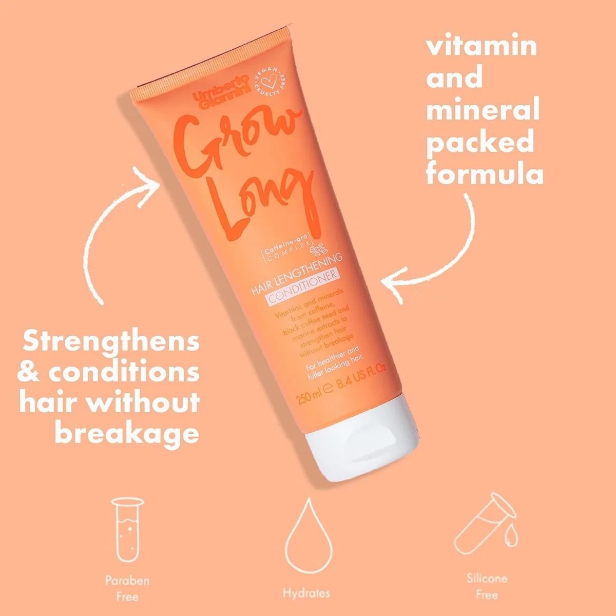 Umberto Giannini Grow Long Lengthening Conditioner 250ml 5