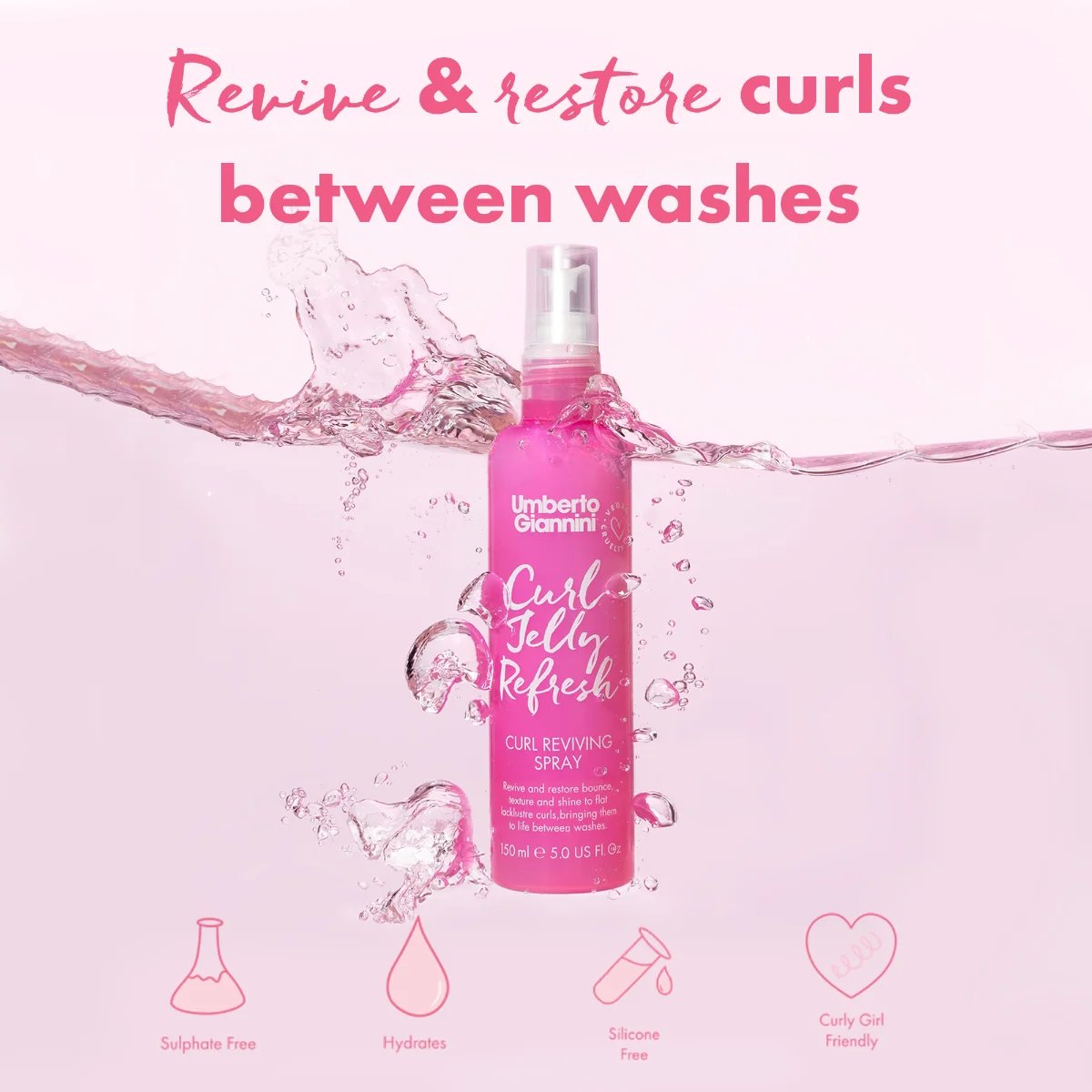 Umberto Giannini Curl Jelly Refresh 150ml 3