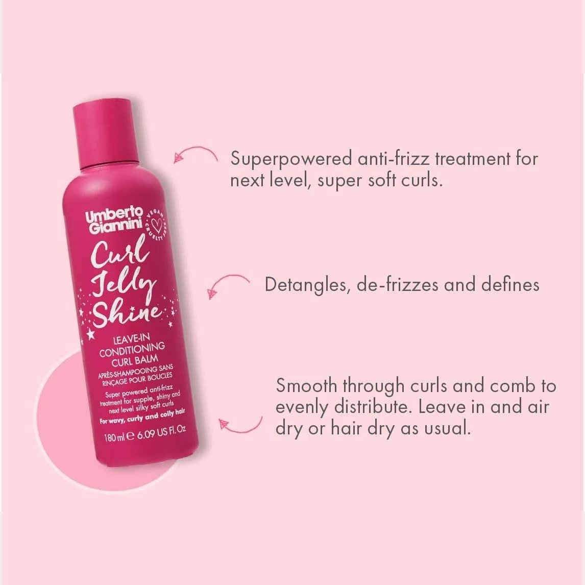 Umberto Giannini Curl Jelly Shine 180ml 5