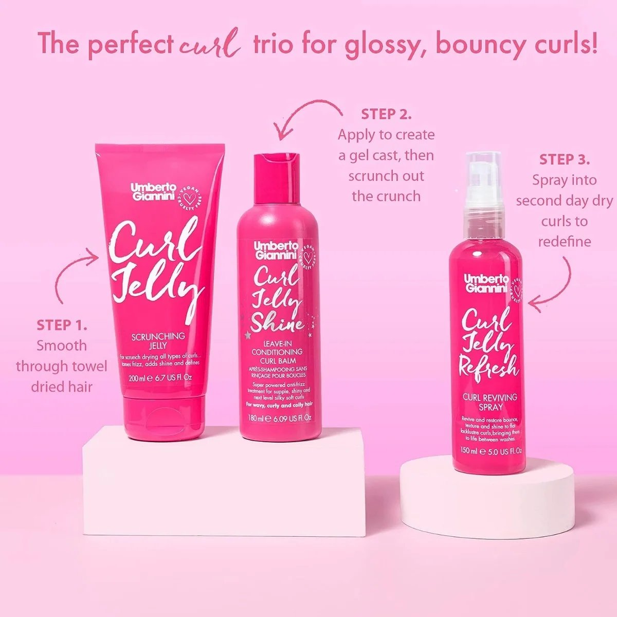 Umberto Giannini Curl Jelly Shine 180ml 2