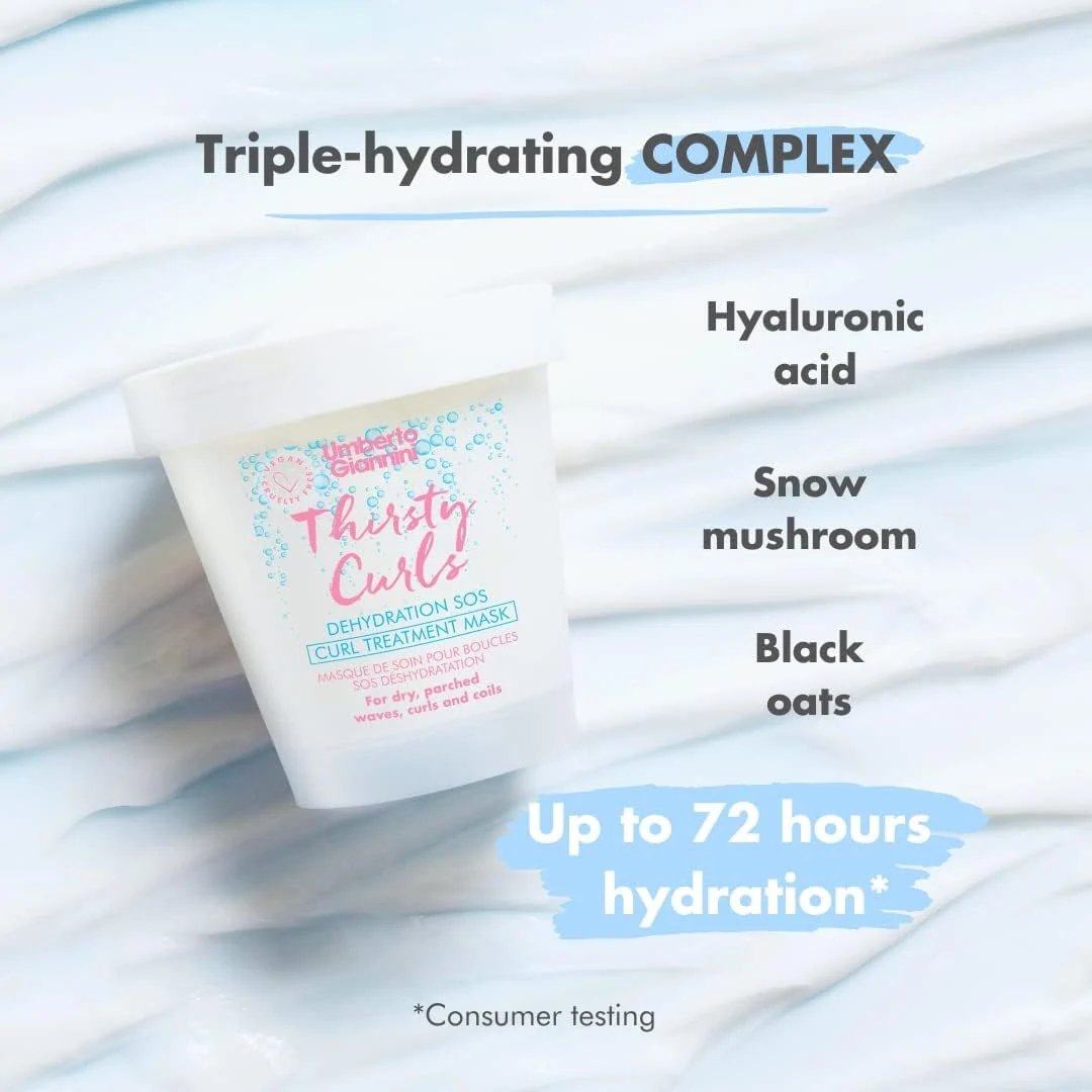 Umberto Giannini Thirsty Curls Treatment Mask 200ml 2