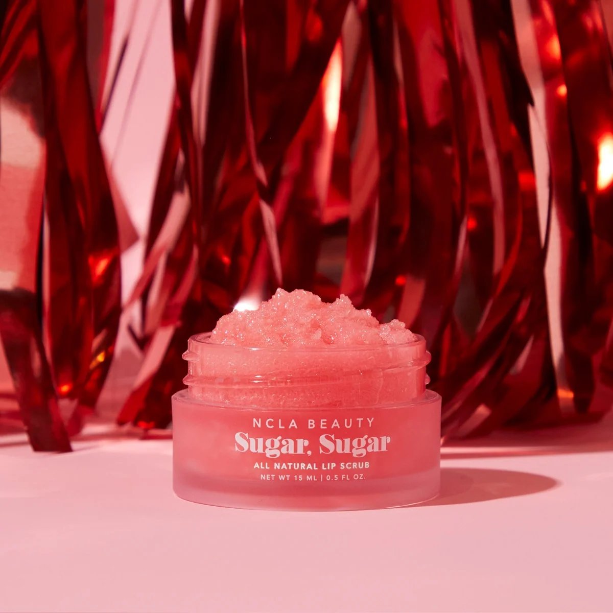 NCLA Beauty Sugar Sugar Pink Champagne Lip Scrub 15ml 2