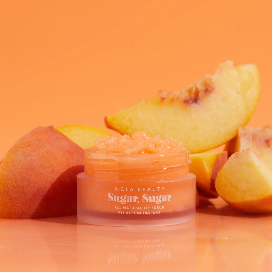 NCLA Beauty Sugar Sugar Peach Lip Scrub 15ml 2