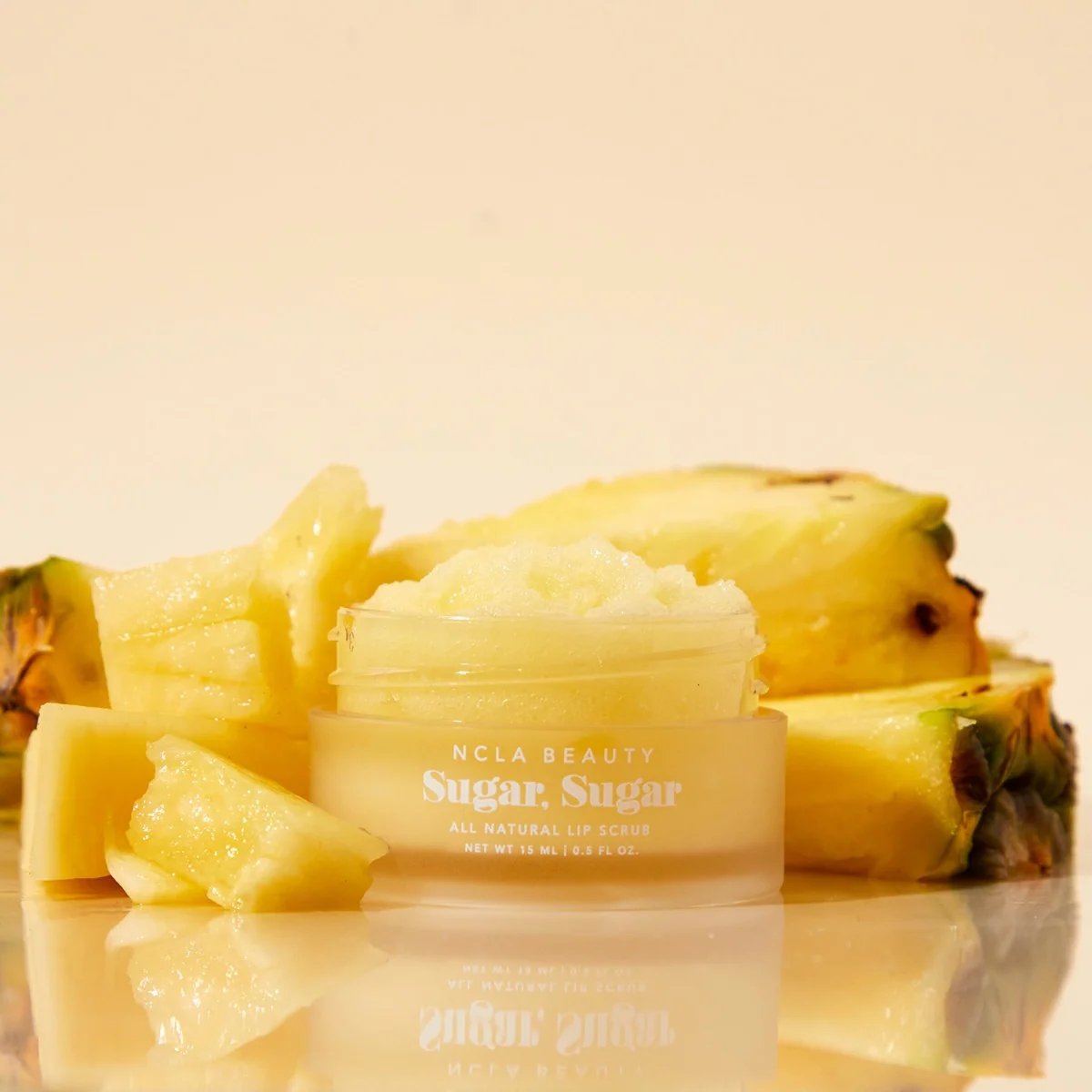NCLA Beauty Sugar Sugar Pineapple Lip Scrub 15ml 2