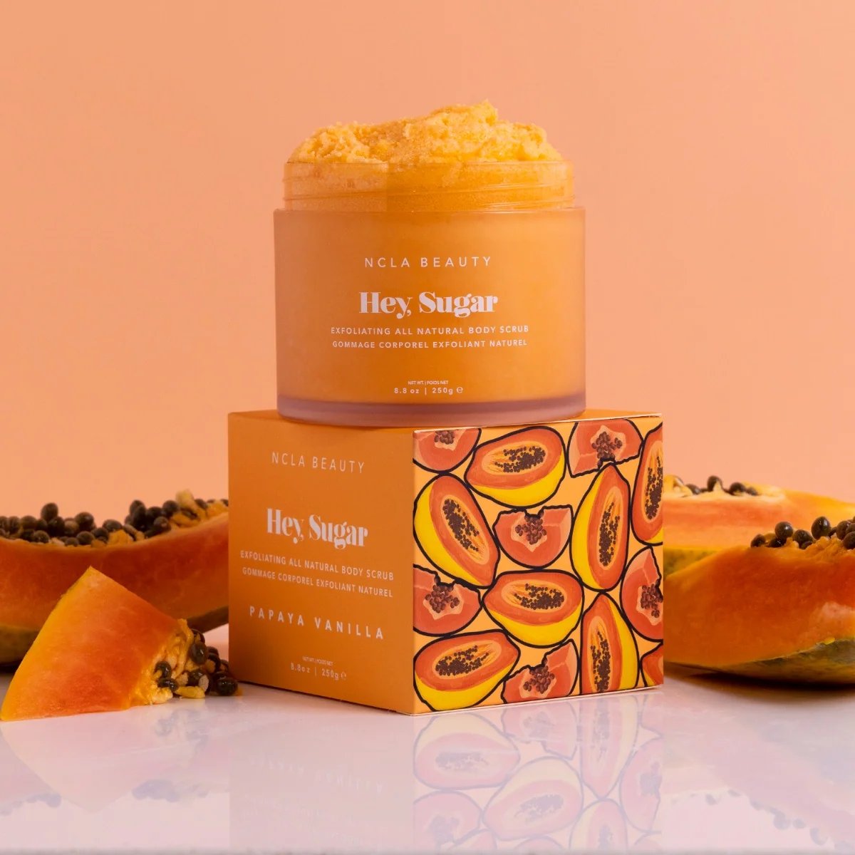 NCLA Beauty Hey Sugar Papaya Vanilla Body Scrub 250ml 2