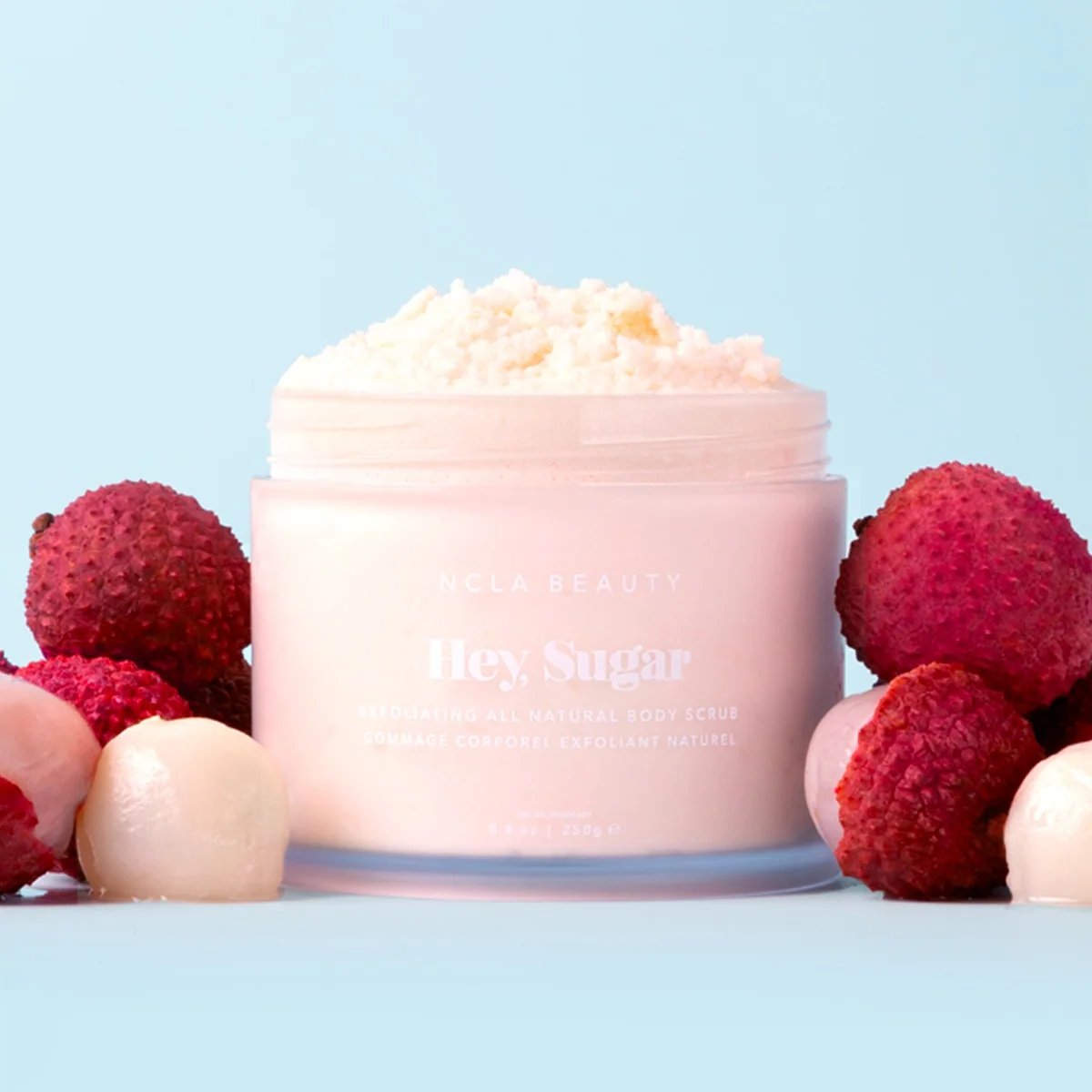 NCLA beauty Hey Sugar Lychee Martini Body Scrub 250ml 2