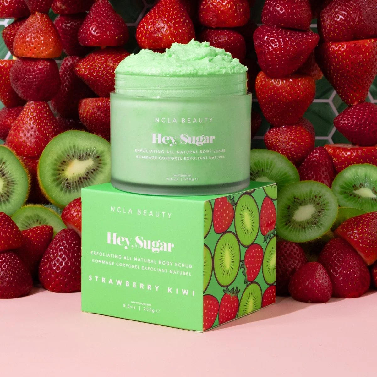 NCLA Beauty Hey Sugar Kiwi Strawberry Body Scrub 250ml 2