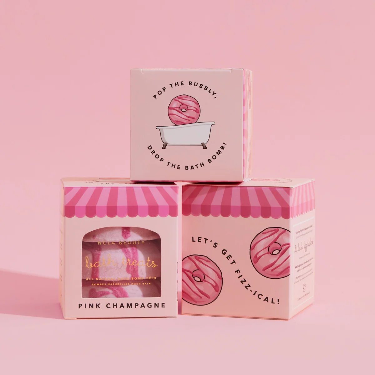 NCLA Beauty Pink Champagne Bath Treats 3