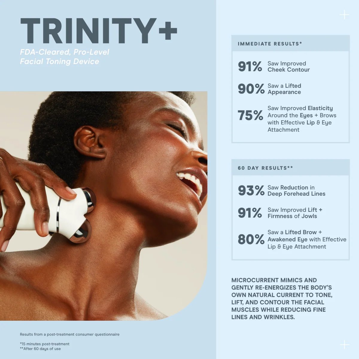 NuFACE TRINITY+ Advanced Facial Toning Kit - Velvet Rose 2