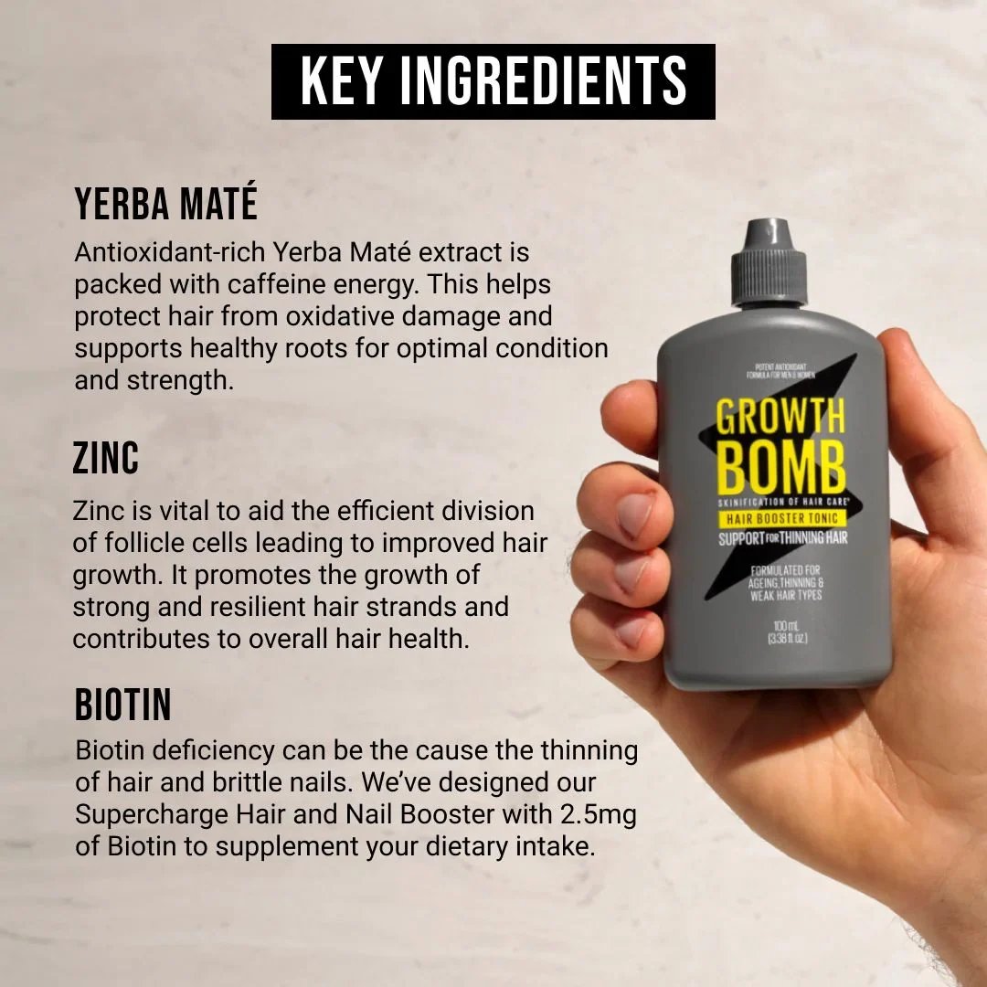 Growth Bomb Hair Booster Tonic 100ml 3