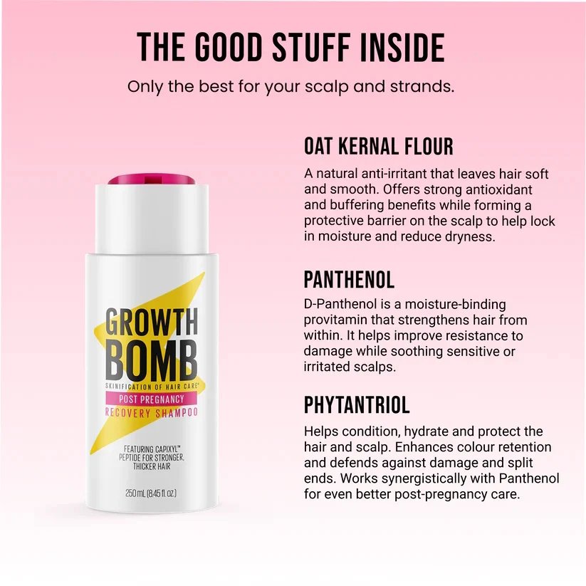 Growth Bomb Post Pregnancy Recovery Shampoo 250ml 2