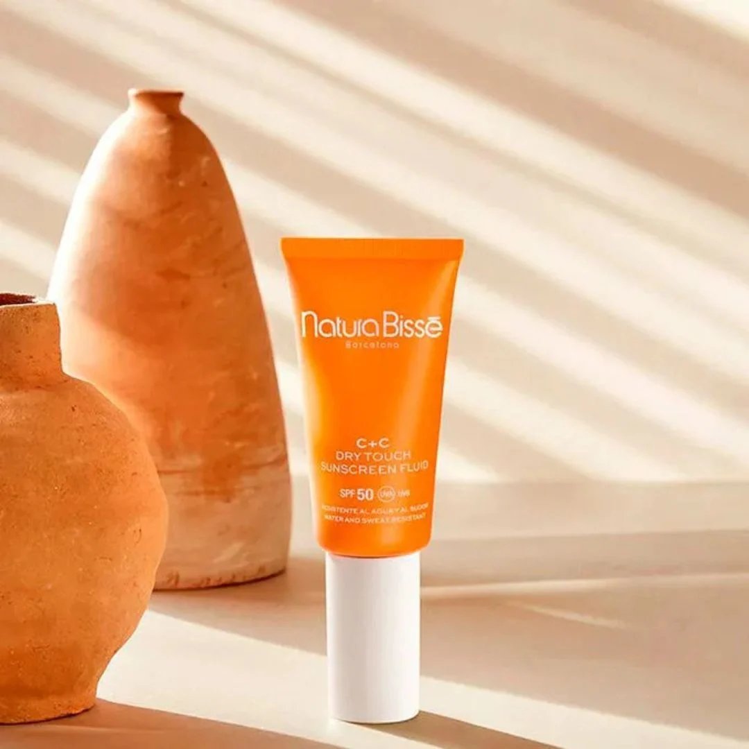 C+C Vitamin Dry Touch Sunscreen Fluid Firming Sun Protection SPF 50 Lotion 1 oz 2