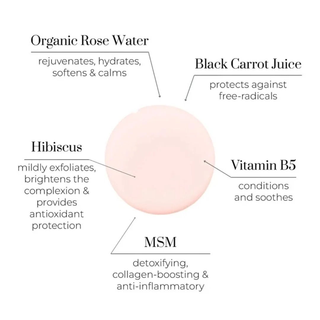 Floral Water - Organic Rose Water + MSM Toner 2
