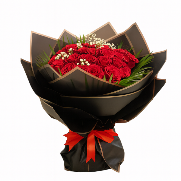 Crimson Devotion – Red Rose Elegance