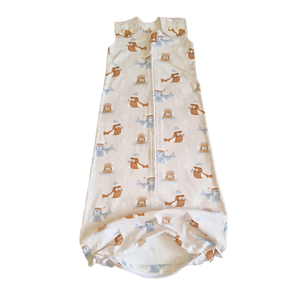 Tickle Tickle Organic Cotton Sleeping Bag-1.0 Tog -WallyWhisker- 3 M-4Y 2