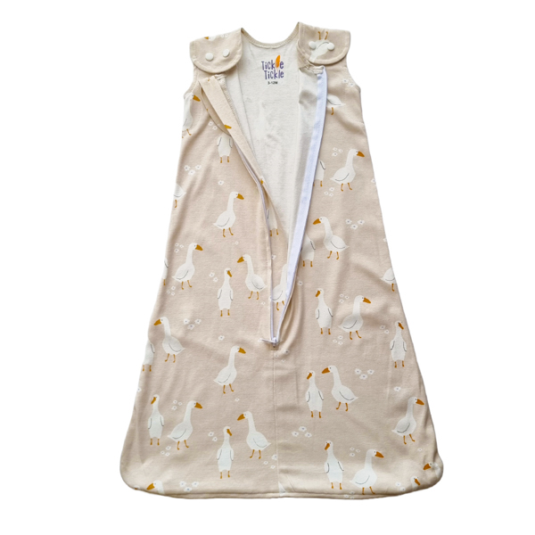 Tickle Tickle Organic Cotton Sleeping Bag-1.0 Tog - Dewey Duck- 3 M-3 Y 5