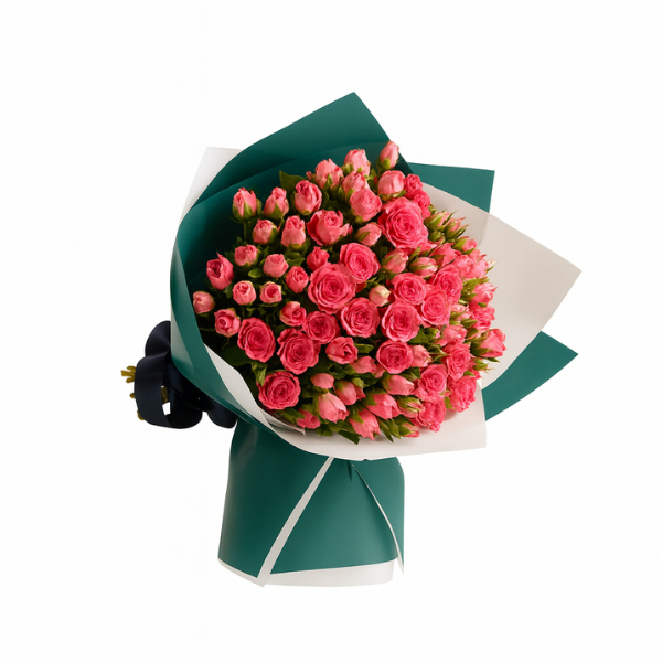 Sweet Whisper – Pink Spray Rose Bouquet