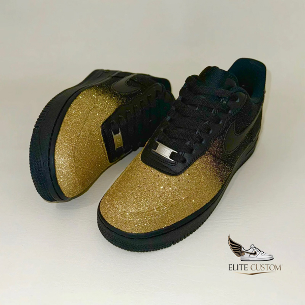 Golden black fade galaxy Af1 5