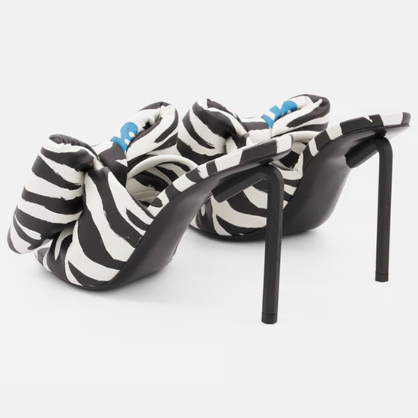 Women Bow High Allen Pointed Sandals, Black 2