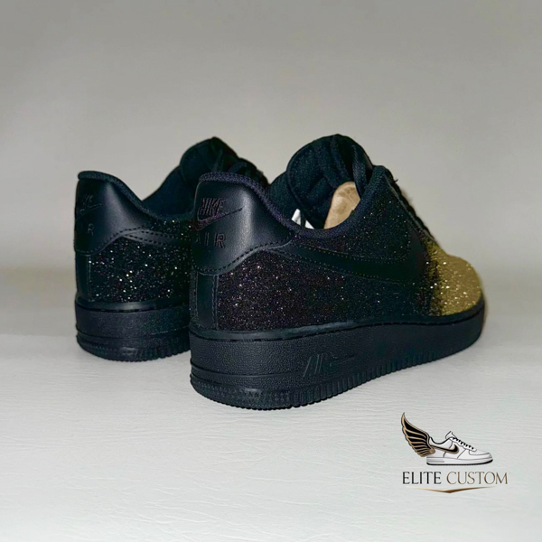 Golden black fade galaxy Af1 6