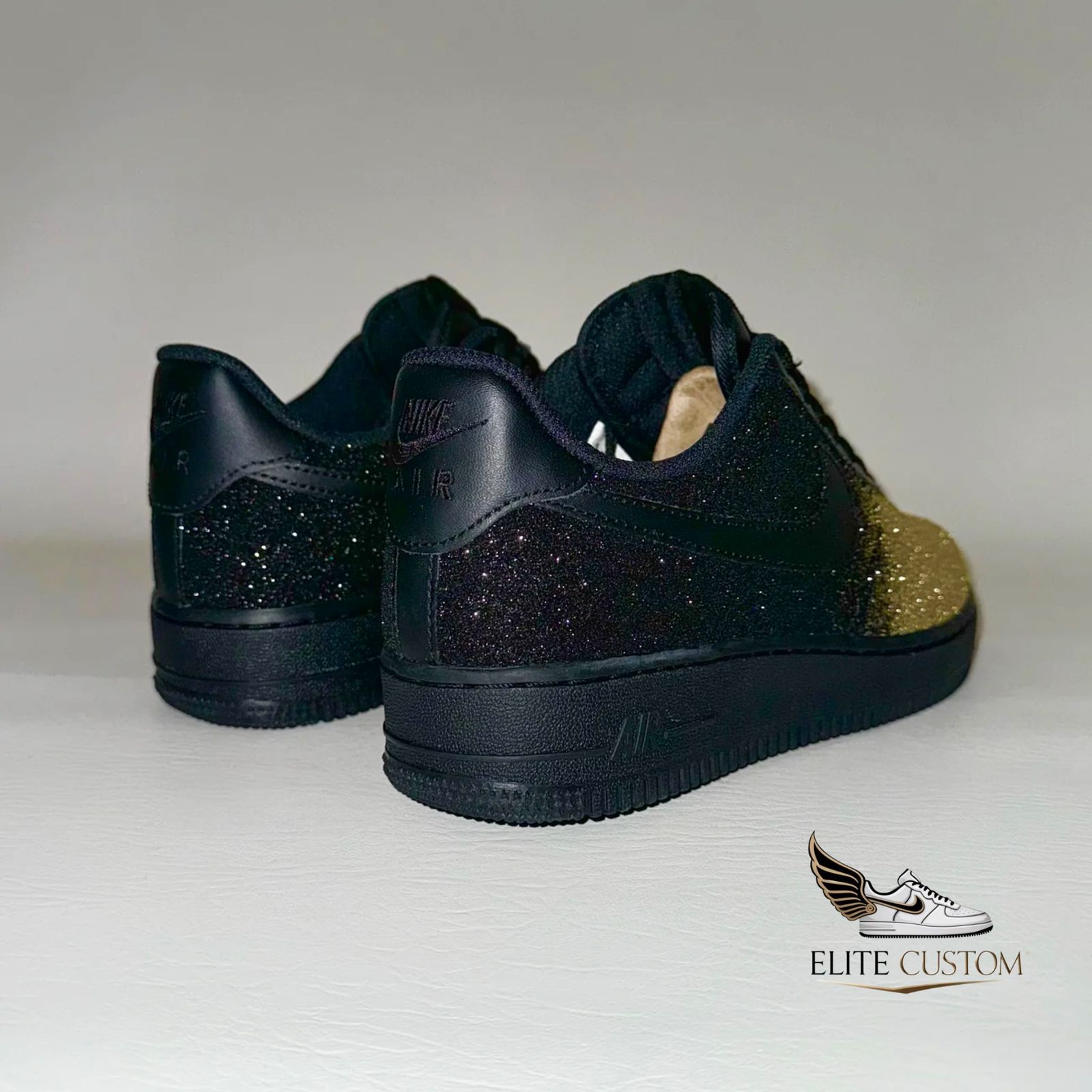 Golden black fade galaxy Af1 4