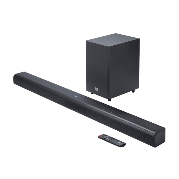 JBL Cinema SB550-3.1 Channel Soundbar with 250W Dolby Audio, Wireless 5.25” Subwoofer, HDMI ARC, Optical & Bluetooth Streaming, JBLSB550BLKUK, Black