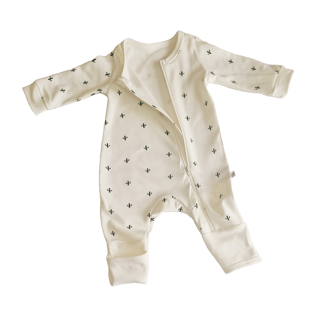 Tickle Tickle Desert Spiky Organic Zipup Sleepsuit Newborn-2 years 2