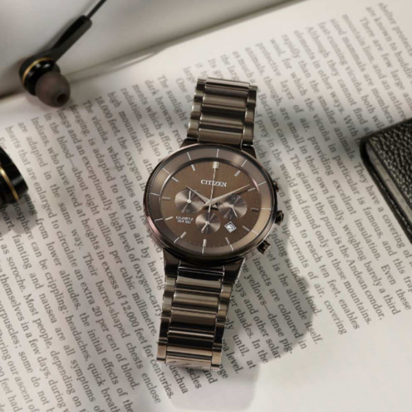 QUARTZ COLLECTION Stainless Steel Strap Chronograph Watch 4
