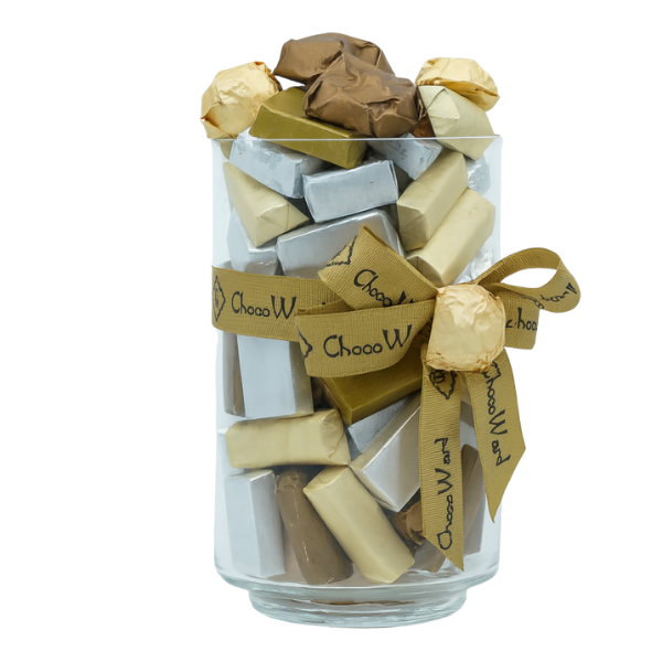 Golden Delight Chocolate Jar