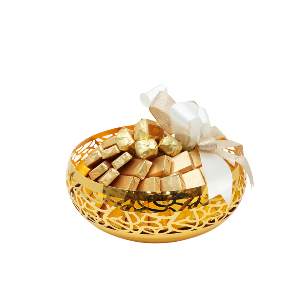 Golden Charm Chocolate Bowl