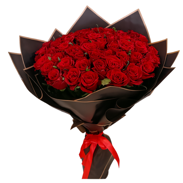 Velvet Passion – Classic Red Rose Bouquet