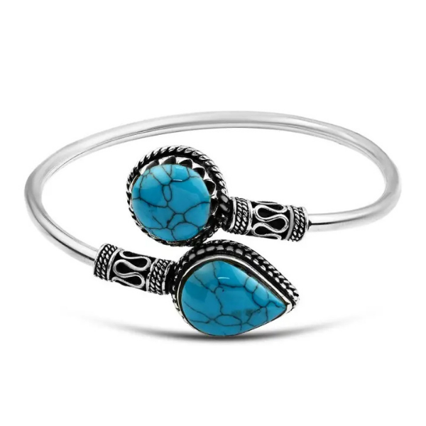 Turquoise 925 Silver Bangle