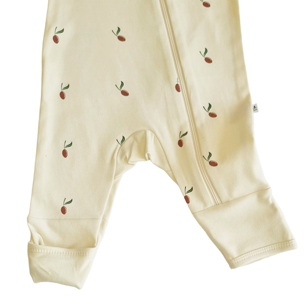Tickle Tickle Red Olea Organic Zipup Sleepsuit Newborn up to 2 years 3