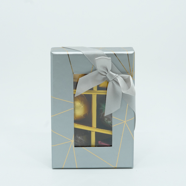 Silver Elegance Chocolate Box with Belgian Assortment