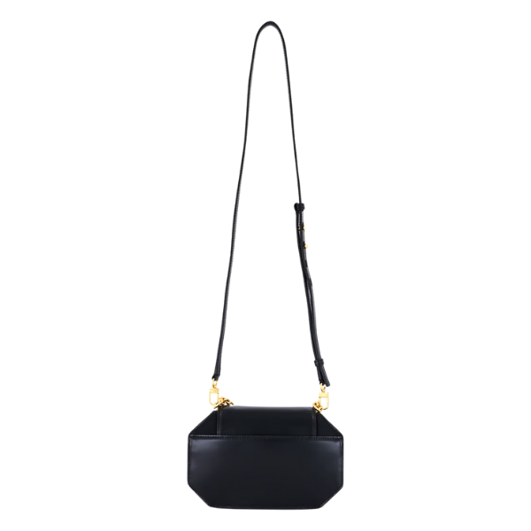 Women Brand Logo Octogone Cross Body Bag, Black 2